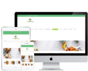 Image of chef 4 vegans website homepage on an apple imac